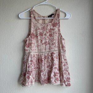 American Eagle floral blouse